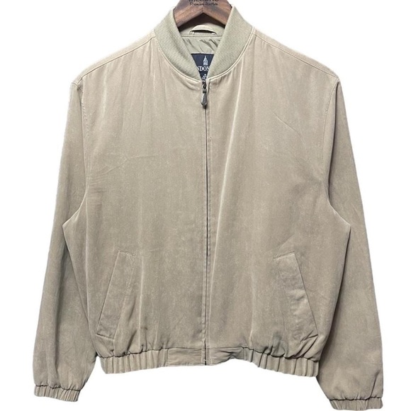 London Fog Other - vintage 90s London fog full zip bomber style soft textured jacket W/ 2 pockets